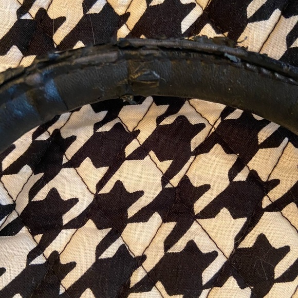 VERA BRADLEY TRIMMED QUILTED HOUNDSTOOTH Large bag - Picture 5 of 11